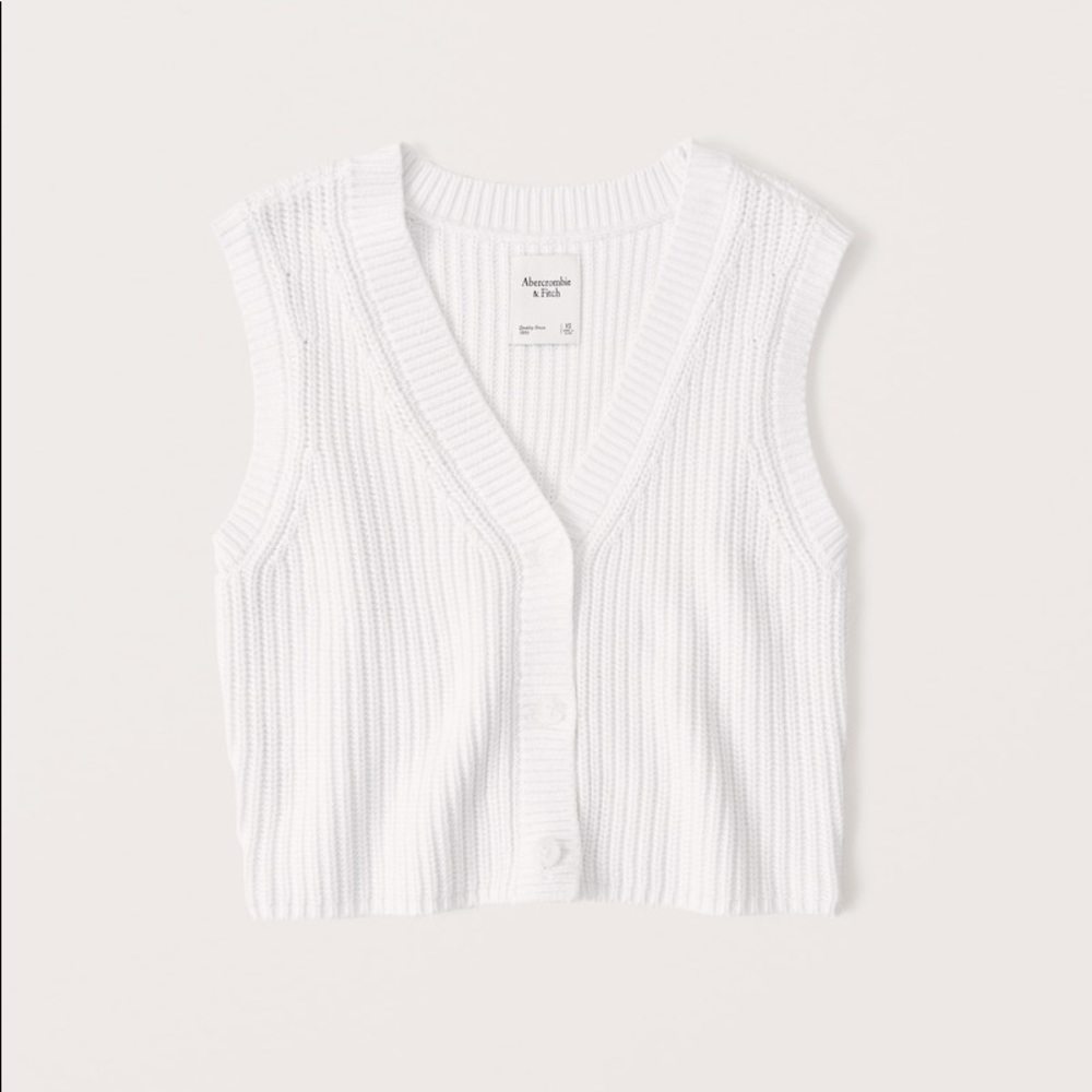 Abercrombie & Fitch Button-Through Sweater Vest